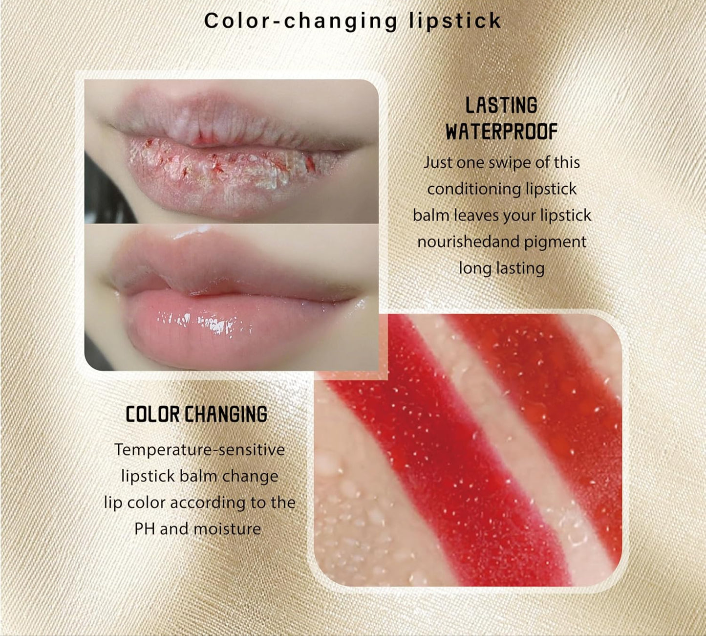 Color-Changing Lipstick – pH Lip Tint Balm for All Skin Tones