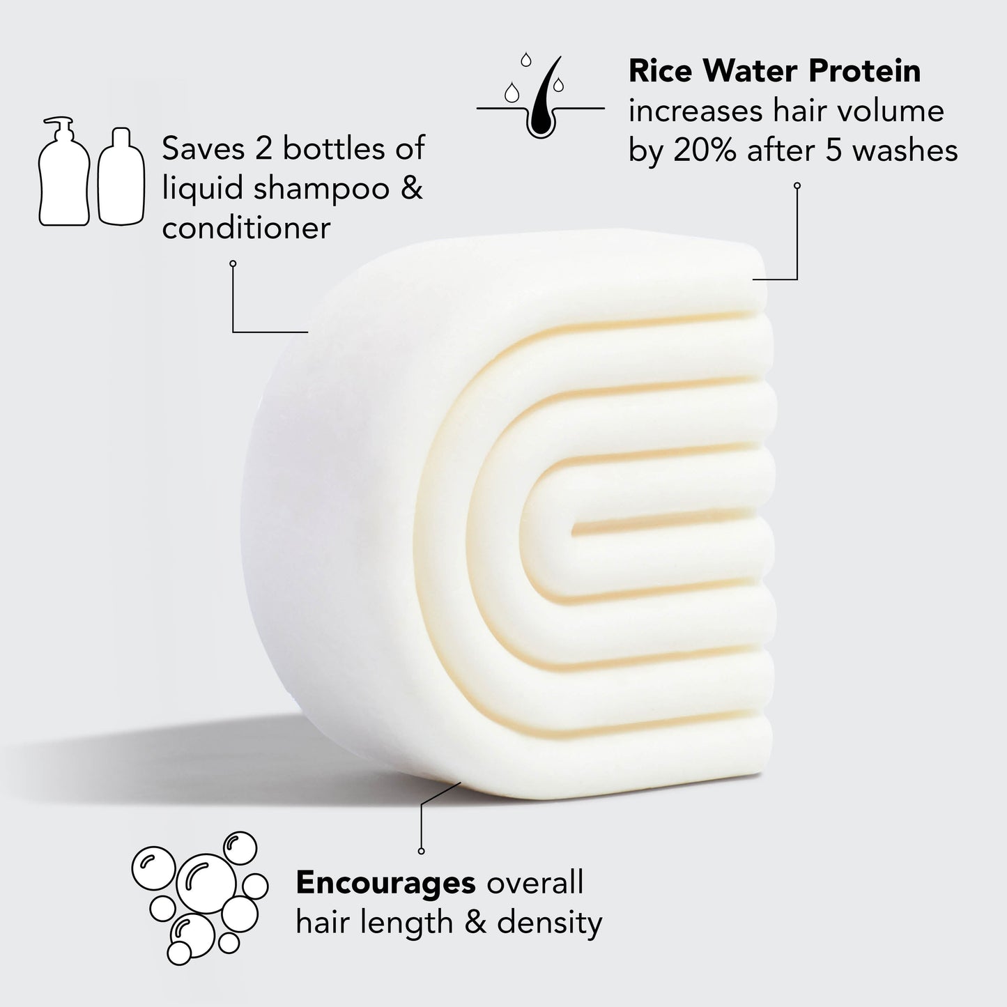 Rice Water Shampoo & Conditioner Set – Supports Hair Growth