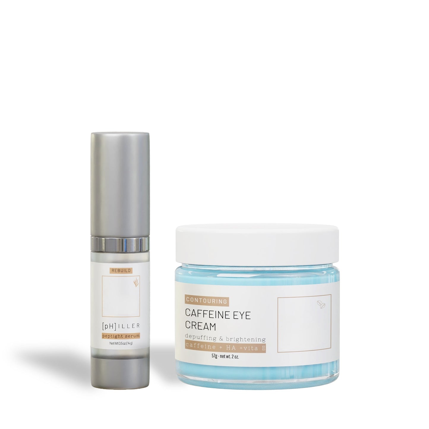Caffeine Philler Depuff & Lift – Caffeine Eye + Peptide Serum Set