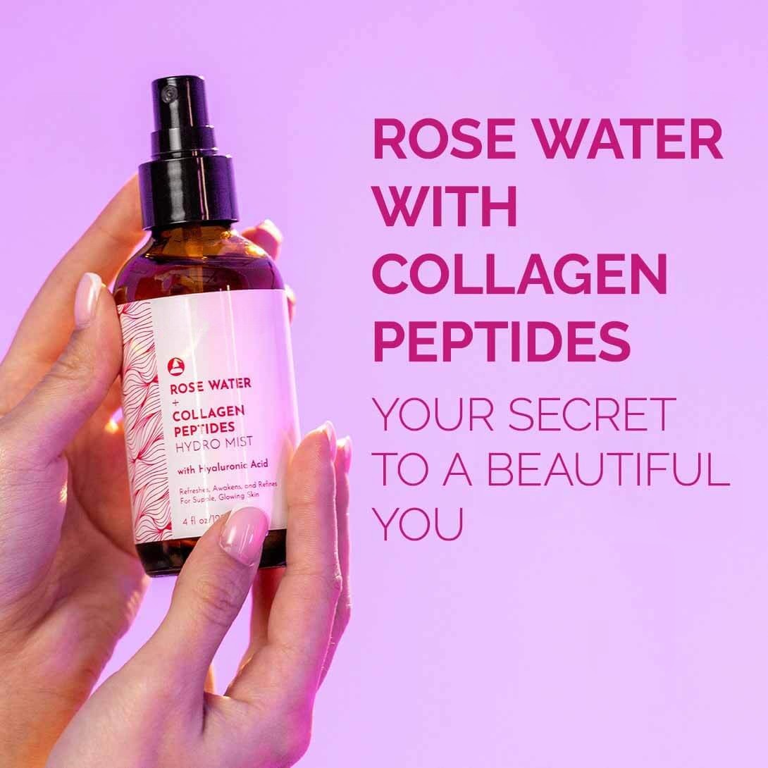Rose Water Face Toner – With Collagen & Hyaluronic Acid