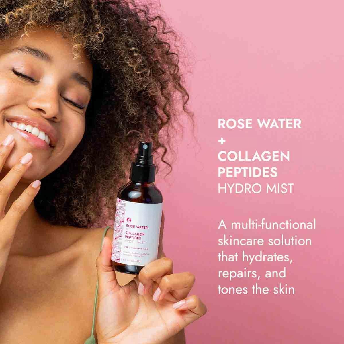 Rose Water Face Toner – With Collagen & Hyaluronic Acid