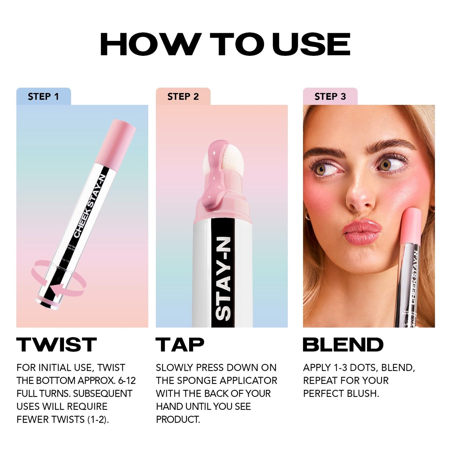 Cheek STAY-N – Long-Lasting Cream Blush for Natural Glow