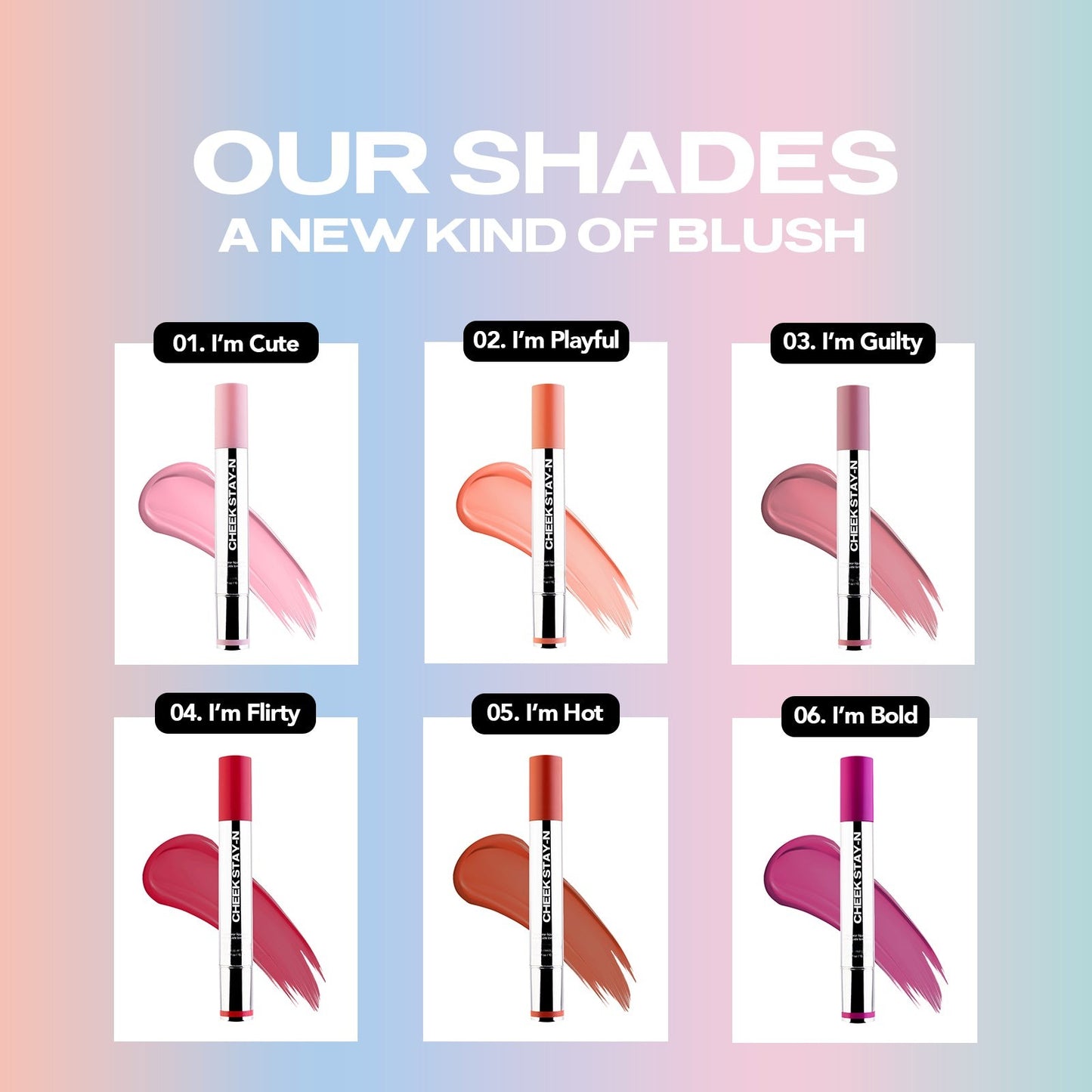 Cheek STAY-N – Long-Lasting Cream Blush for Natural Glow