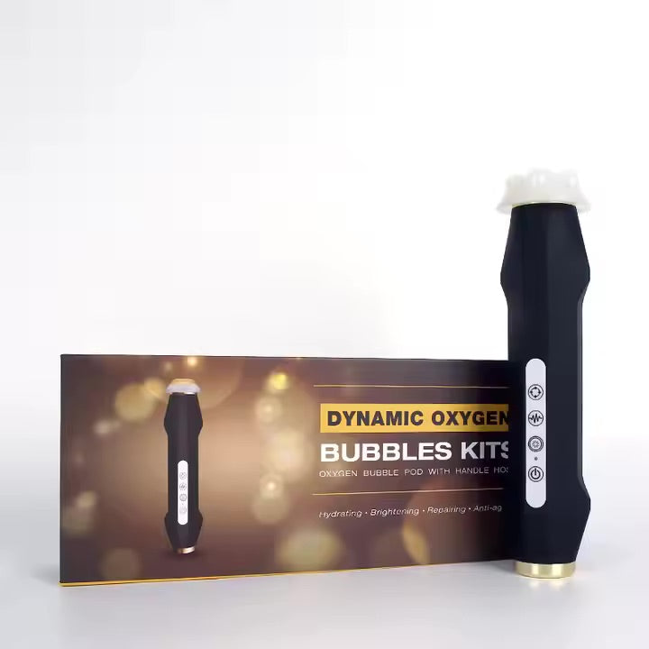 Portable CO2 Oxygen Bubble Pen - High-Frequency Vibration Facial Massager for Exfoliation and Serum Absorption