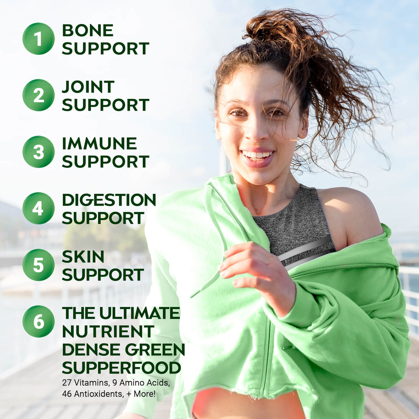 Moringa Powder Capsules – Plant-Based Supplement, 60 ct