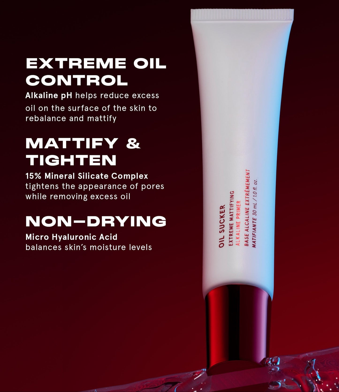 Oil Sucker Mattifying Alkaline Primer – Shine Control, 1 oz