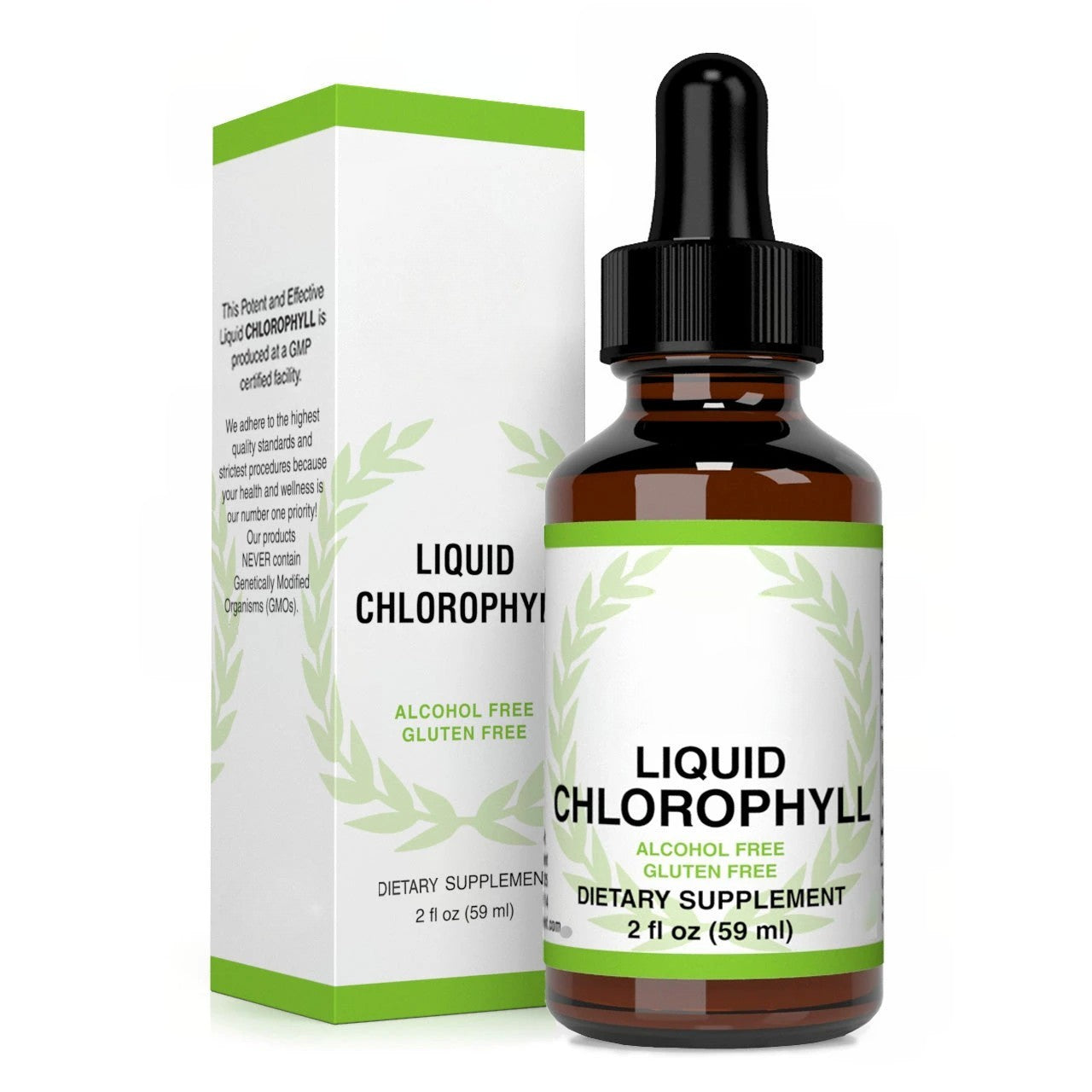 Chlorophyll Liquid Drops – Mint Flavor Supplement, 4 Month Supply