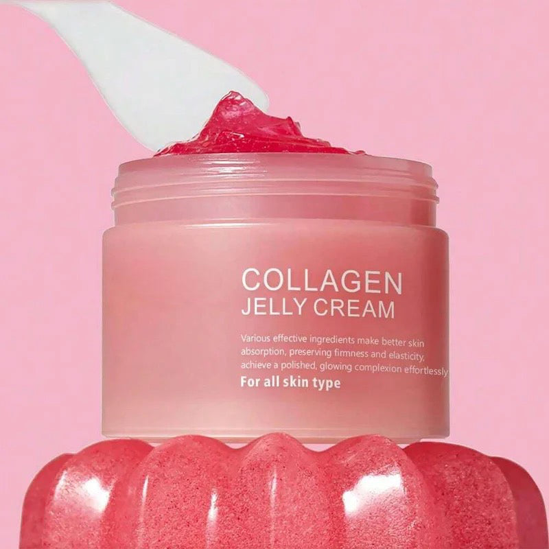 Pink Glass Glow Skin Trio - Salmon DNA PDRN Pink Collagen Jelly Gel Mask (4 ea) + PDRN Pink Peptide Serum 50ml + Collagen Jelly Cream 50ml