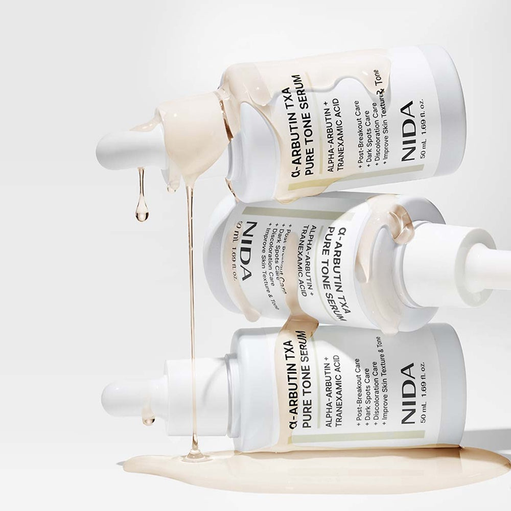 NIDA α-Arbutin TXA Pure Tone Serum – Brightening Formula