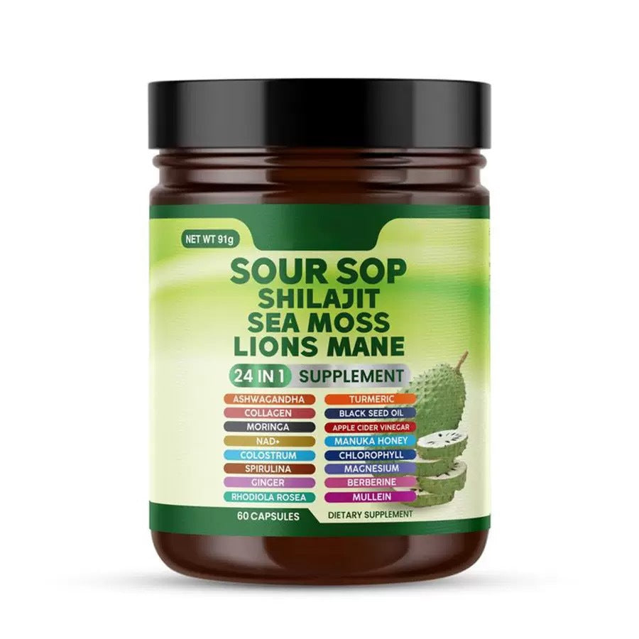 24-in-1 Soursop Supplement – Daily Herbal Wellness Blend