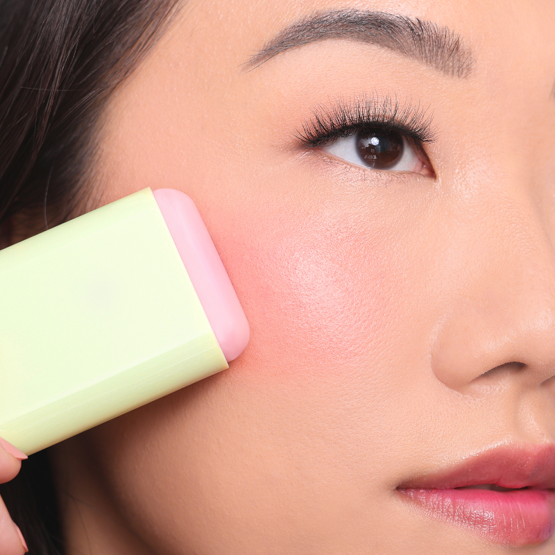 On-the-Glow Blush Hydrating Tinted Moisture Blush Stick with Ginseng, For Cheeks & Lips
