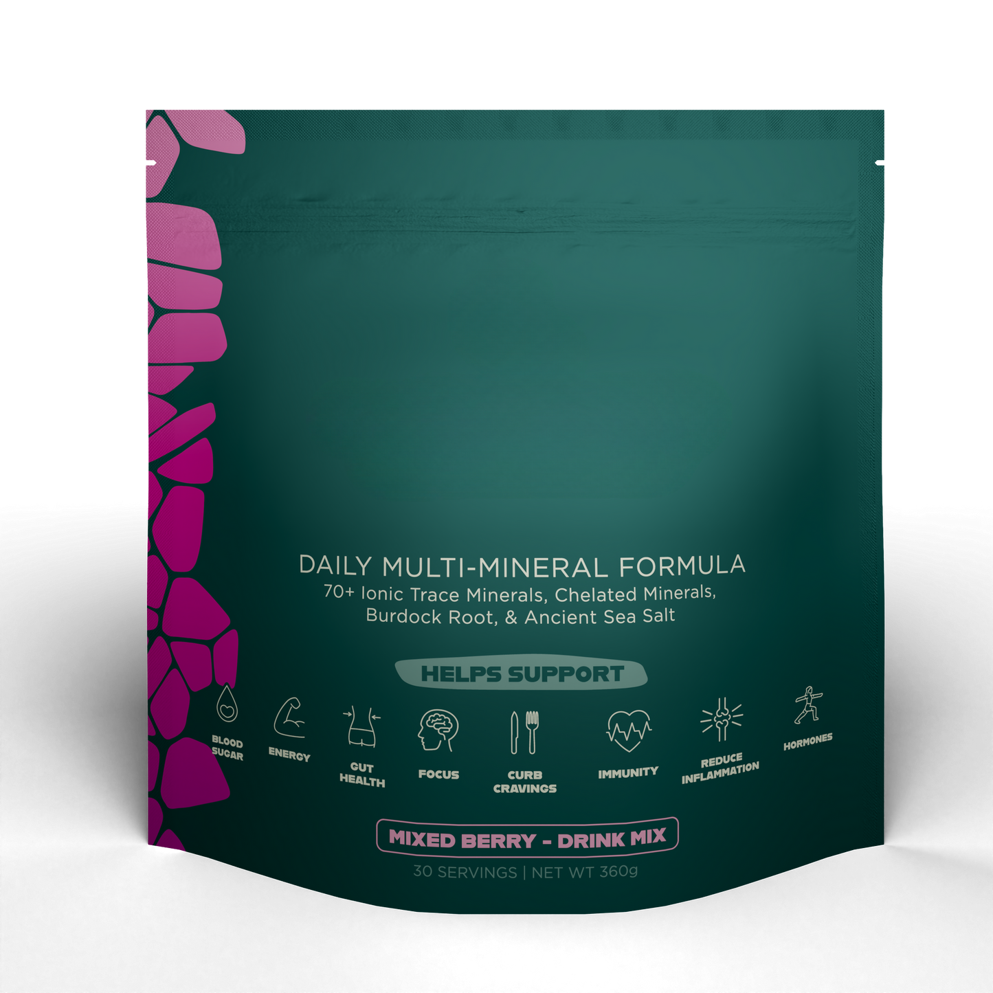 Multi Mineral Supplement Powder – Electrolytes + Magnesium, 30ct