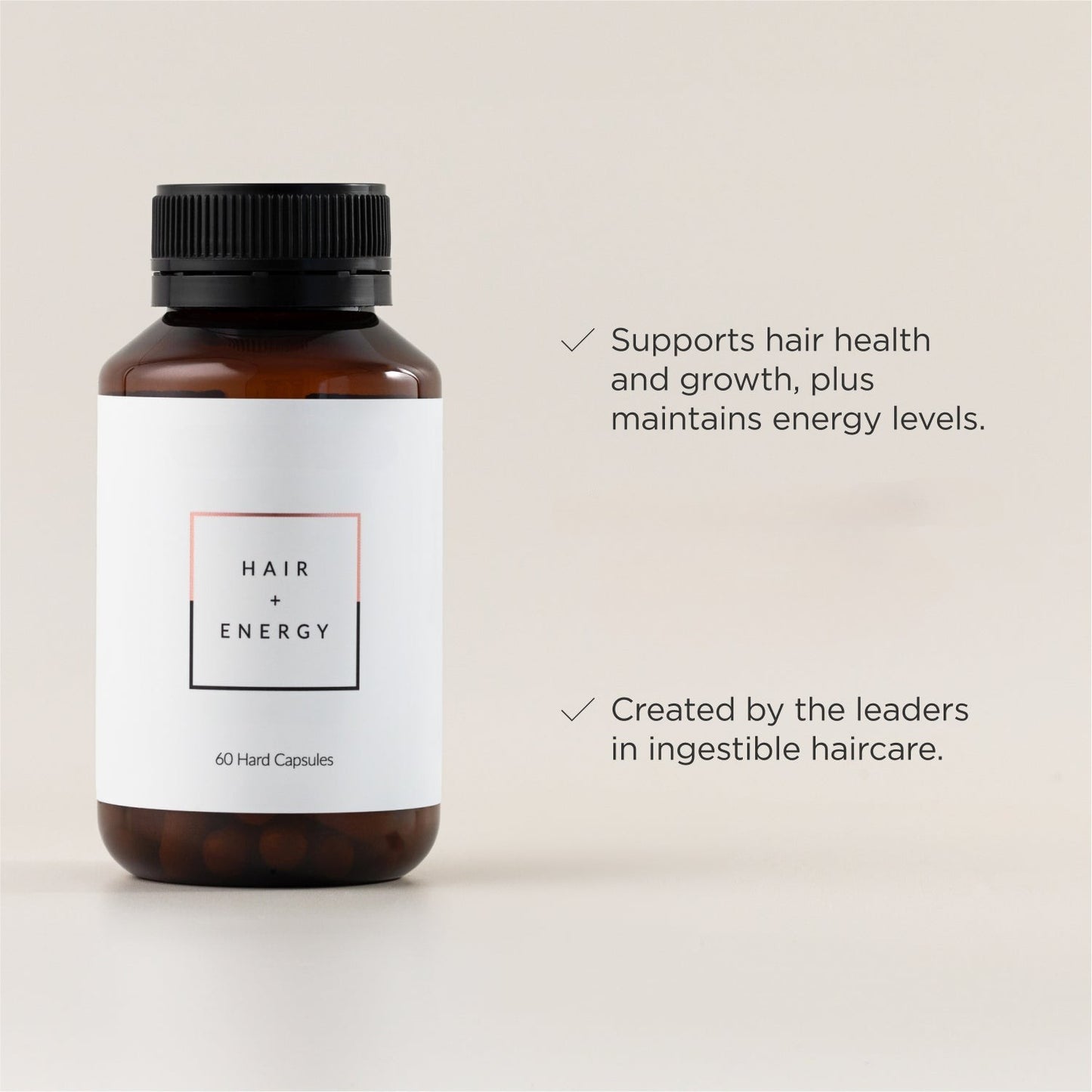 Hair + Energy Formula – Daily Supplement for Nutrient Support