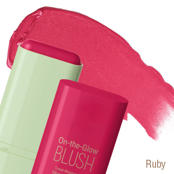 On-the-Glow Blush Hydrating Tinted Moisture Blush Stick with Ginseng, For Cheeks & Lips