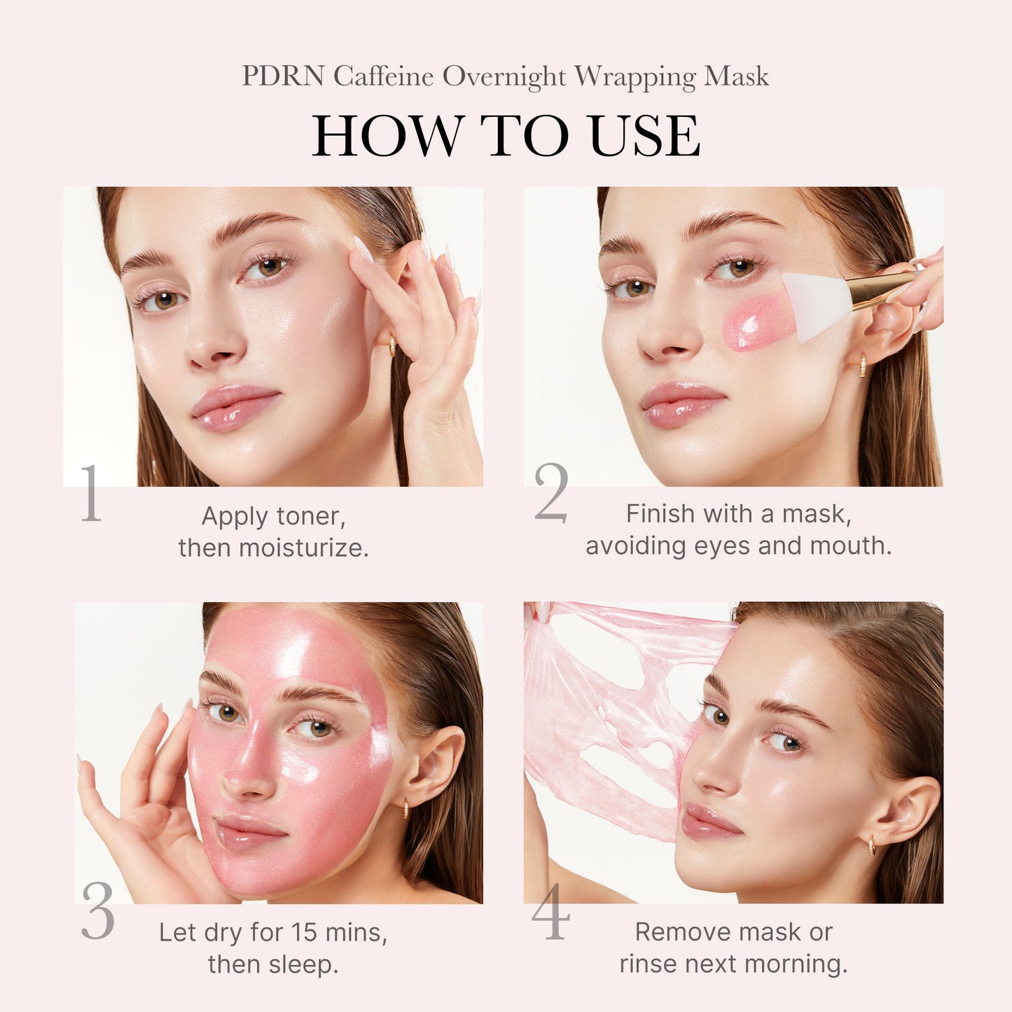 PDRN Pink Caffeine Overnight Mask – Hydrate & Glow