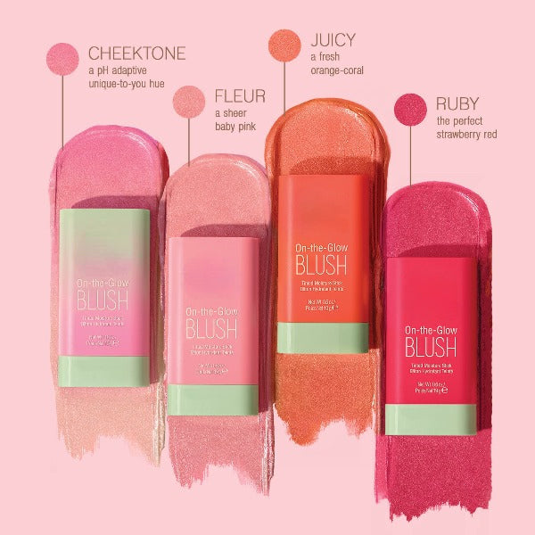 On-the-Glow Blush Hydrating Tinted Moisture Blush Stick with Ginseng, For Cheeks & Lips