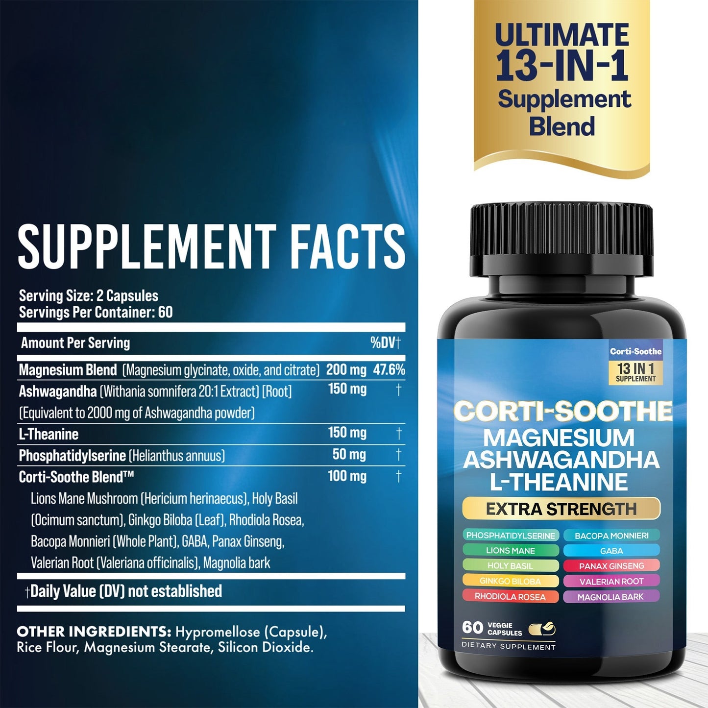 Ultimate Corti-Soothe Balance – Herbal Supplement, 60 Caps