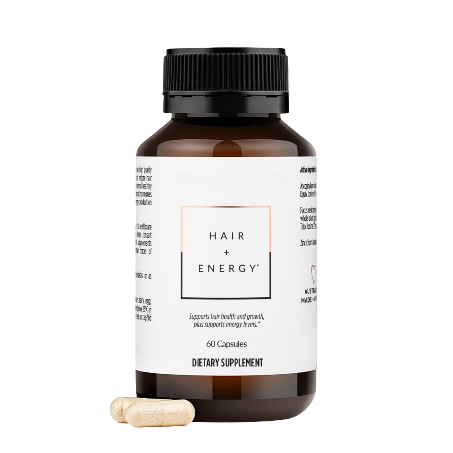Hair + Energy Formula – Daily Supplement for Nutrient Support