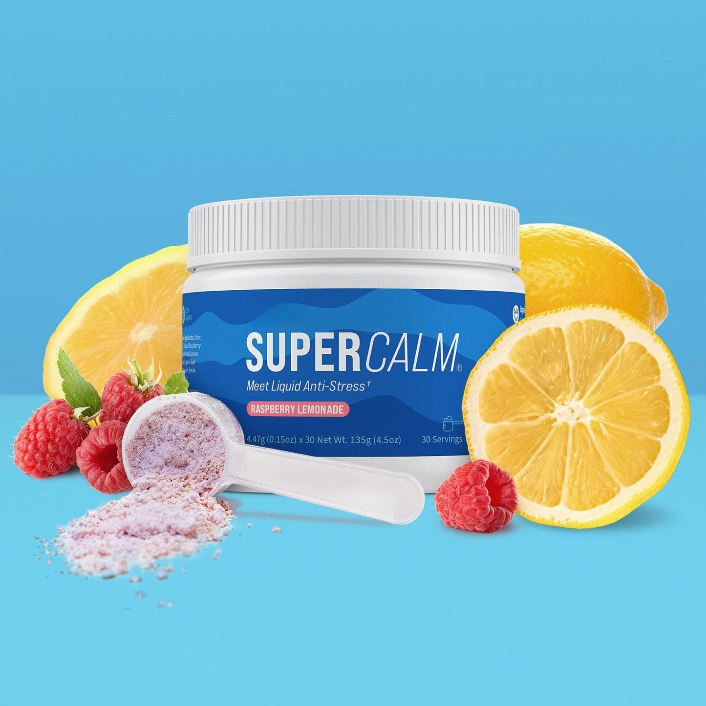 Supercalm Drink Mix – Ashwagandha, Magnesium & D3, 30 Servings