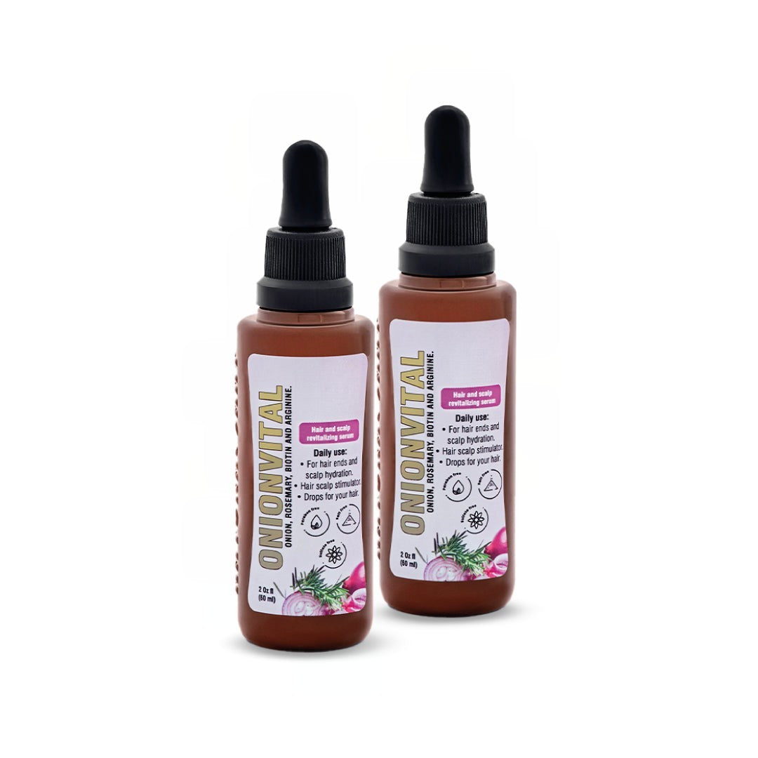 Onionvital Hair Serum Drops – 2 Units, 60 ml Each (2.02 fl oz)