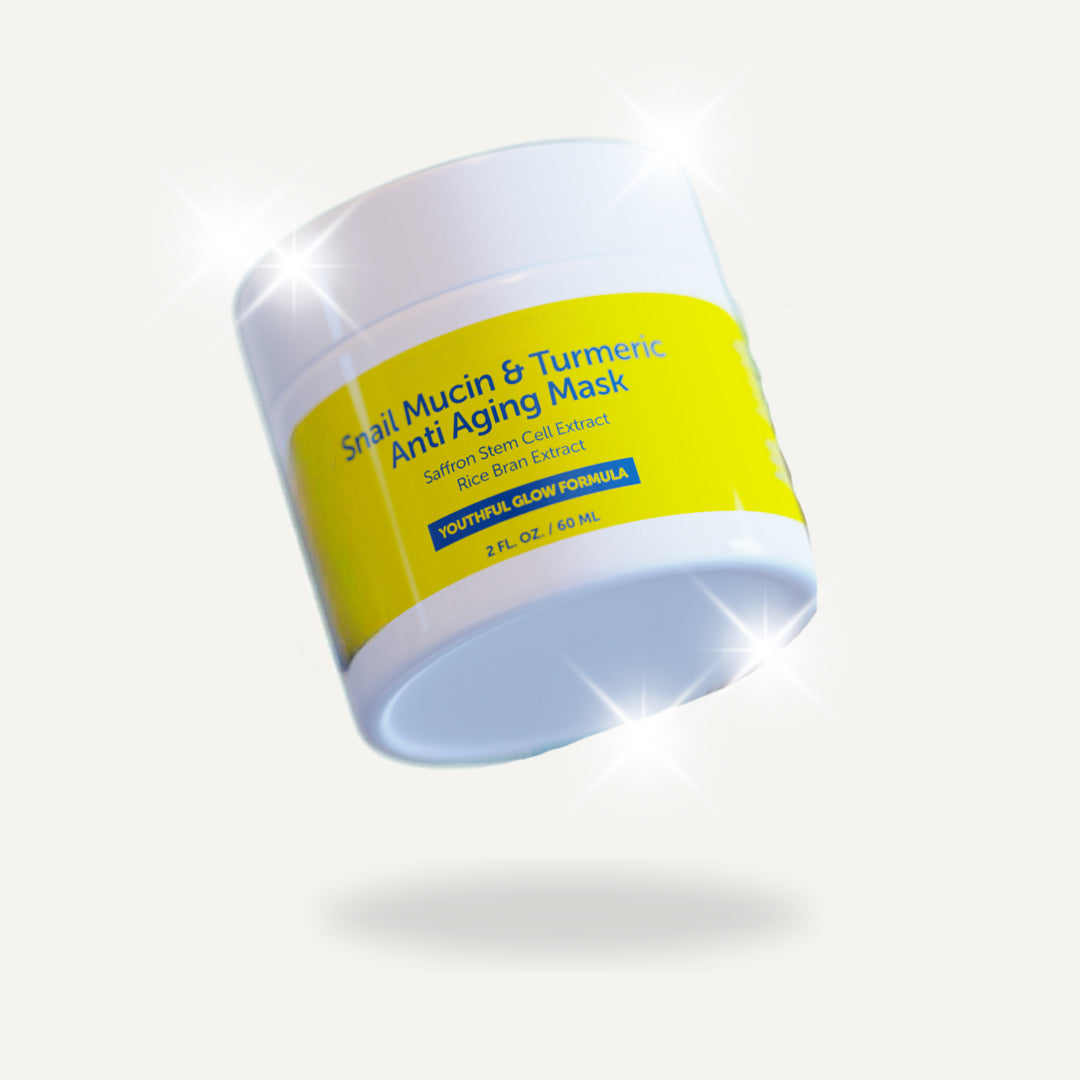 Snail Mucin & Turmeric Anti-Aging Mask - Hydrating and Brightening Anti-Aging Face Mask