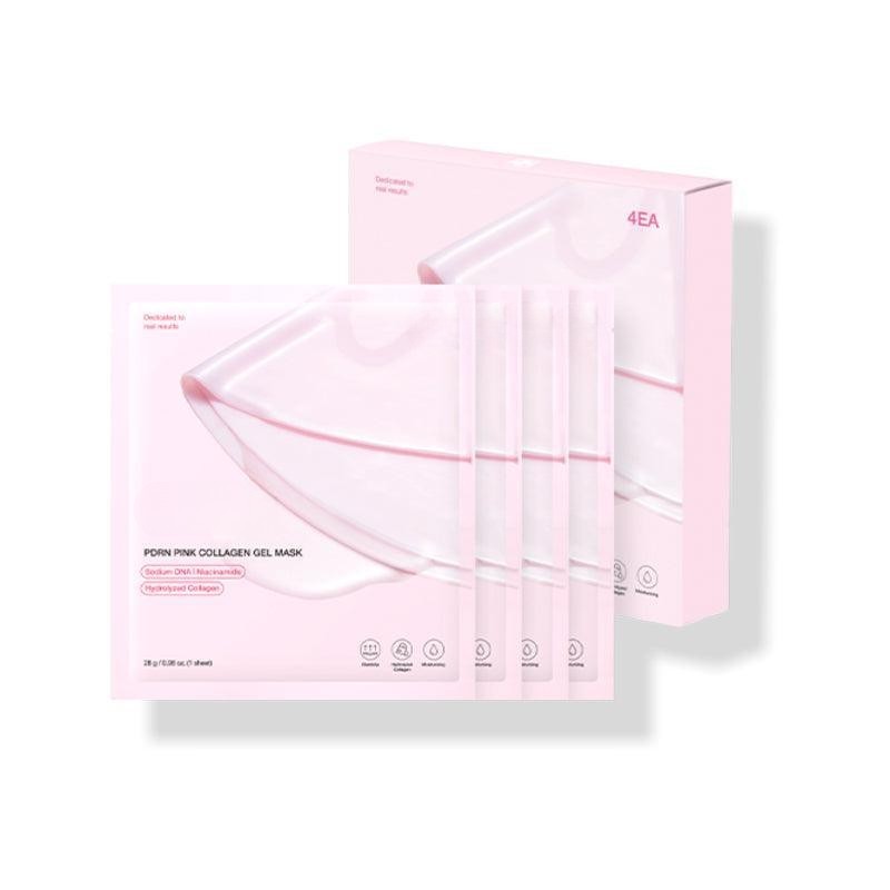 PDRN Pink Collagen Gel Mask (4 Sheets) – Salmon DNA & Pink Glow