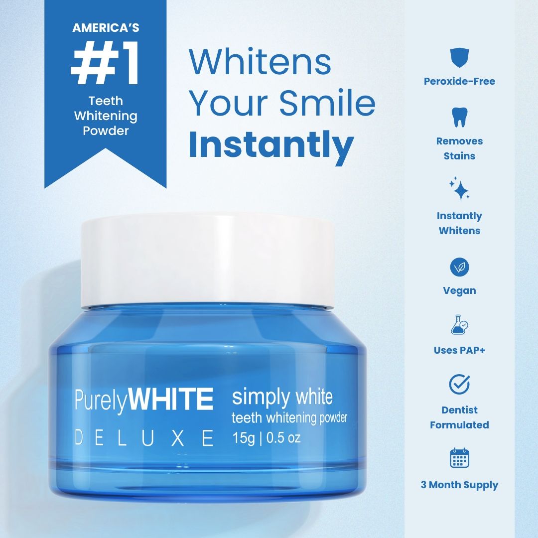 PurelyWhite Deluxe Whitening Powder – Enamel-Safe Toothpaste