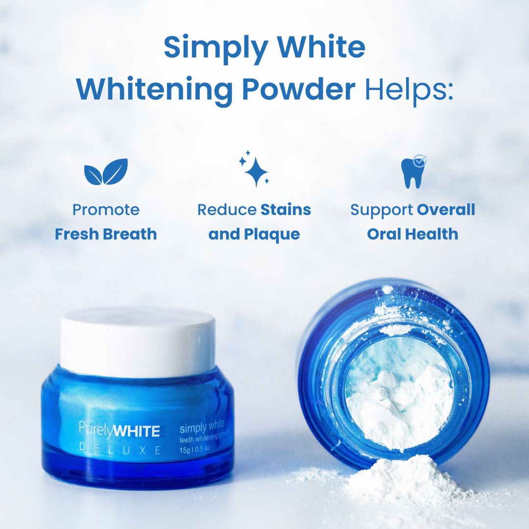 PurelyWhite Deluxe Whitening Powder – Enamel-Safe Toothpaste