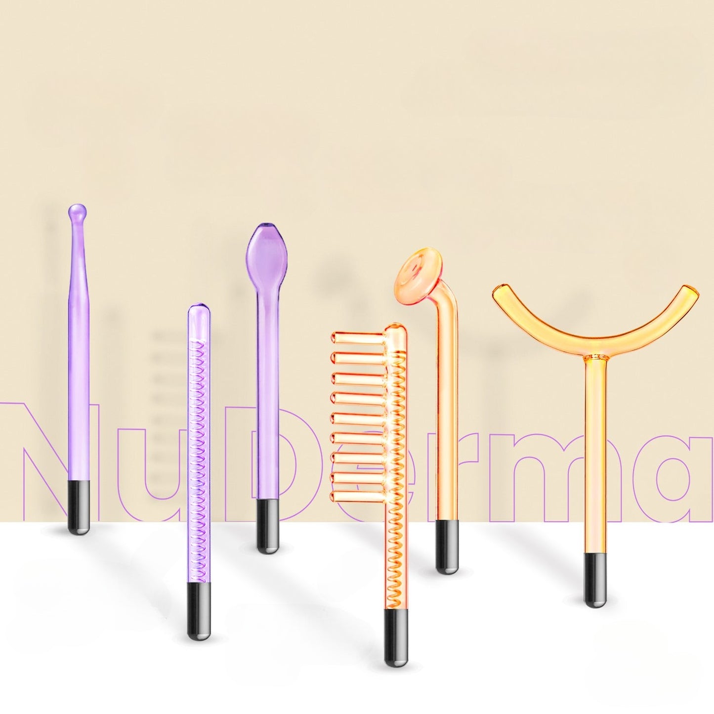 NuDerma Professional High Frequency Wand – Facial Skincare Tool