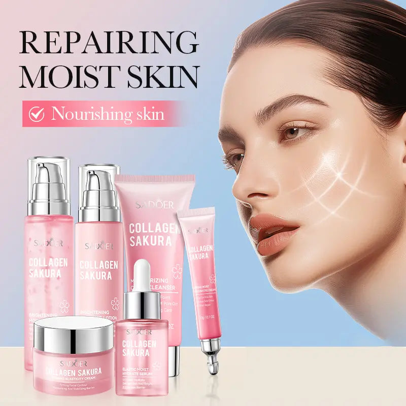 Sakura Collagen Hydrating Skincare Set – Glow & Moisture Care