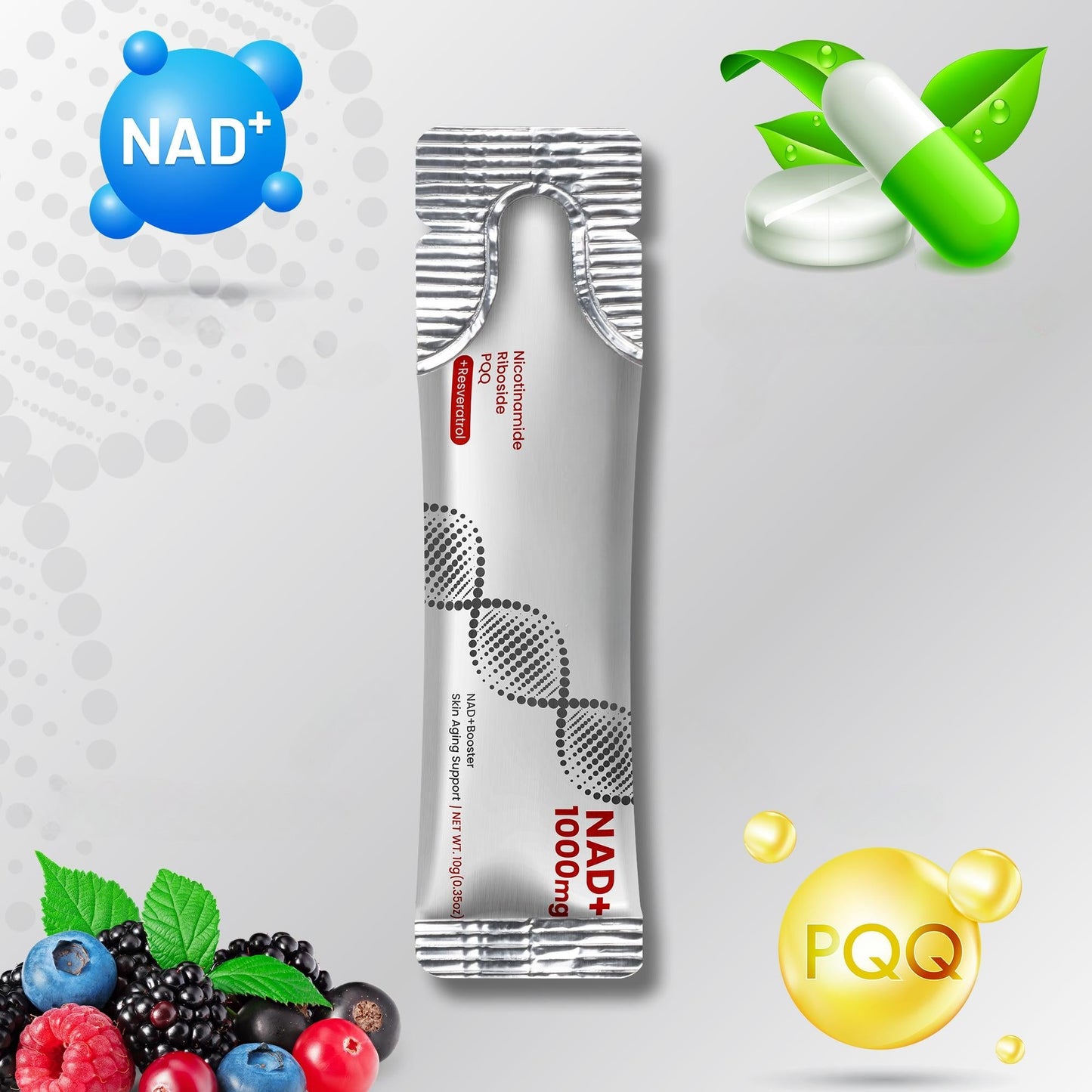 NAD+ Berry Drink Mix – 30 Pack