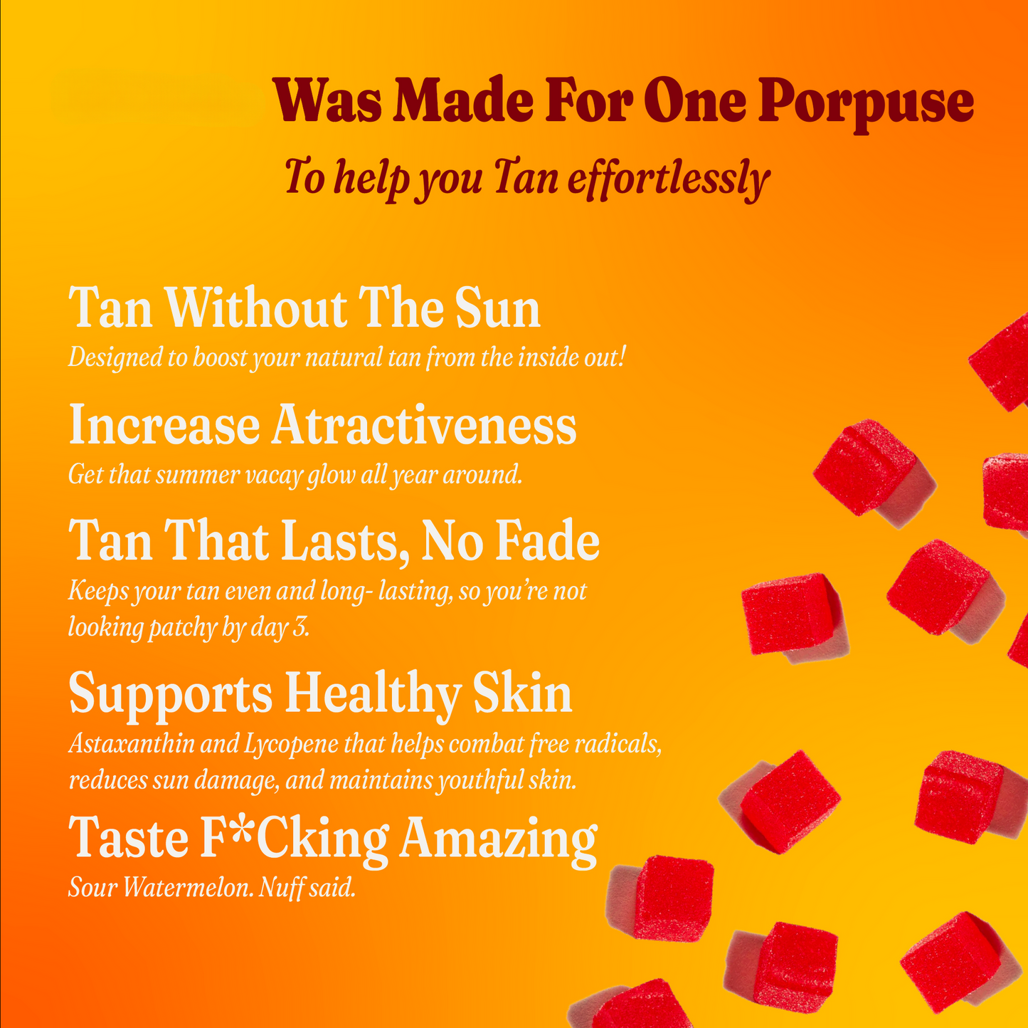 Tanning Gummies – Vegan-Friendly Gummies for Faster, Natural-Looking Tans & Enhanced Skin Resilience