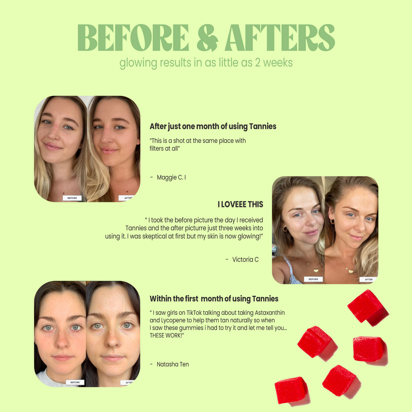Tanning Gummies – Vegan-Friendly Gummies for Faster, Natural-Looking Tans & Enhanced Skin Resilience