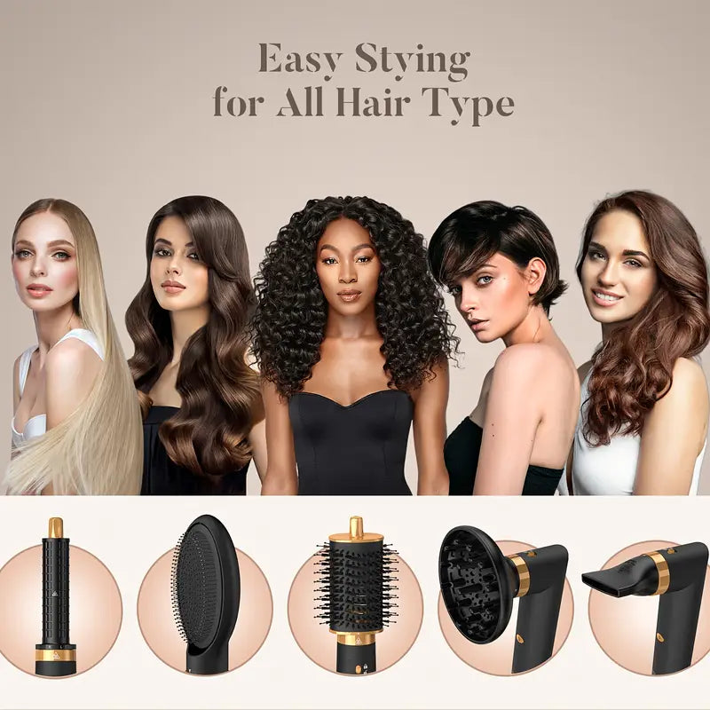 5-in-1 High-Speed Hair Dryer & Styler Set for All Hair Types