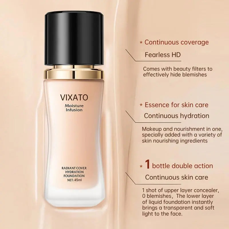 VIXATO Liquid Foundation – Concealer & Moisturizer Makeup