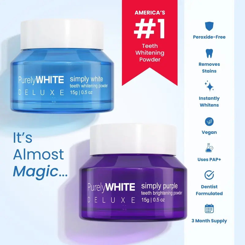 Purewhite Whitening Bundle – Simply White + Simply Purple Powders