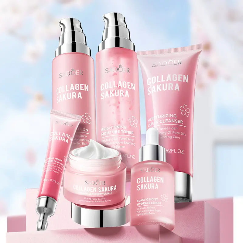 Sakura Collagen Hydrating Skincare Set – Glow & Moisture Care