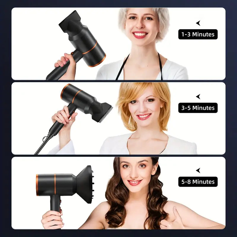 Professional Electric Hair Dryer – Negative Ion Technology for Frizz-Free Hair