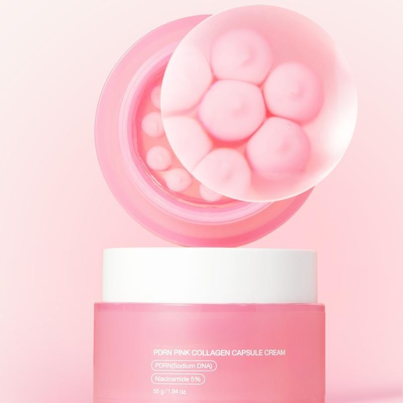 PDRN Pink Collagen Capsule Cream – Lightweight Moisturizer 1.94 oz