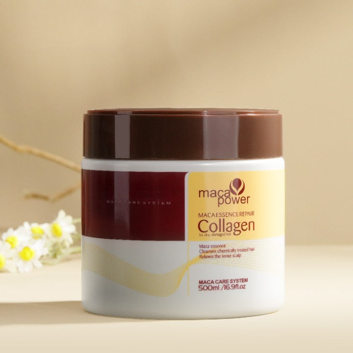Collagen Hair Mask with Argan Oil – Moisturizing Treatment, 16.9 oz