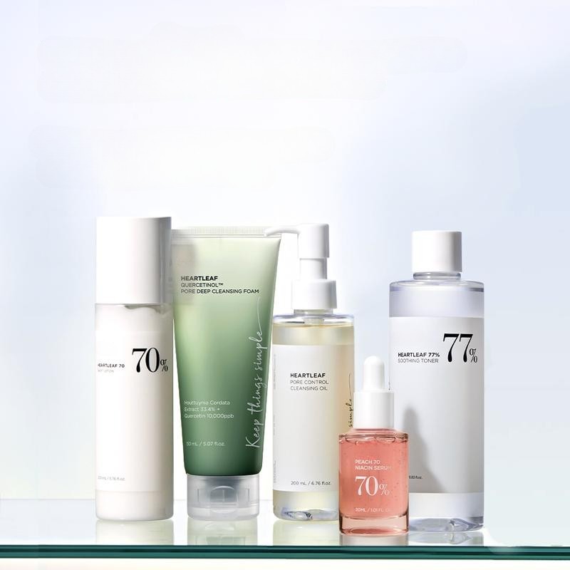 Korean Glass Skin Set – Cleanser, Toner, Serum & Moisturizer