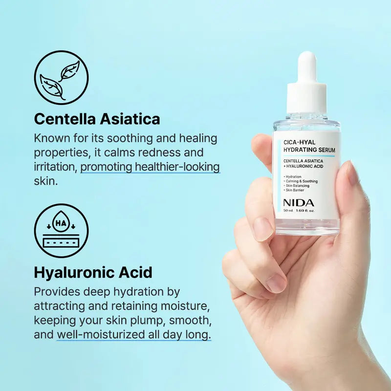 NIDA Hydrating Renewal Serum Set – Cica, Peptides & Propolis