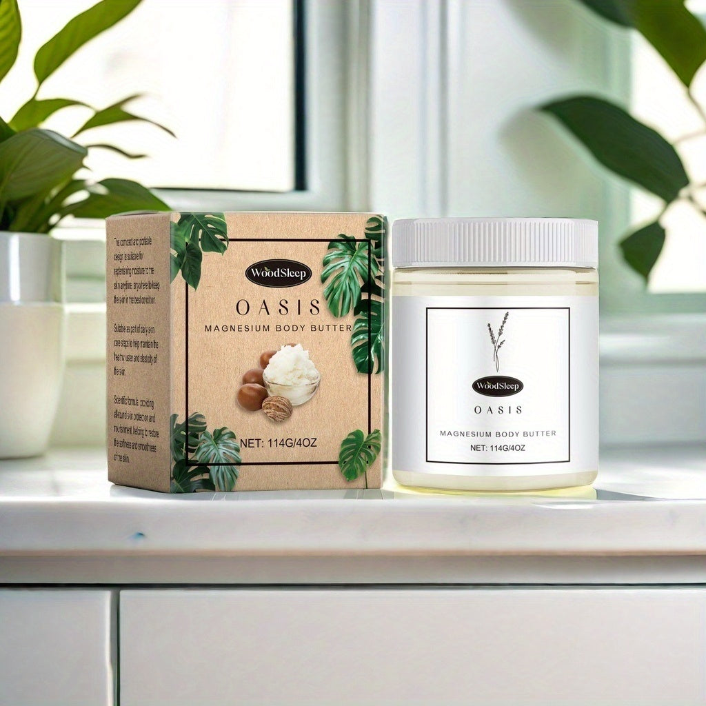 WoodSleep Oasis Magnesium Body Butter – Hydrating Moisturizer