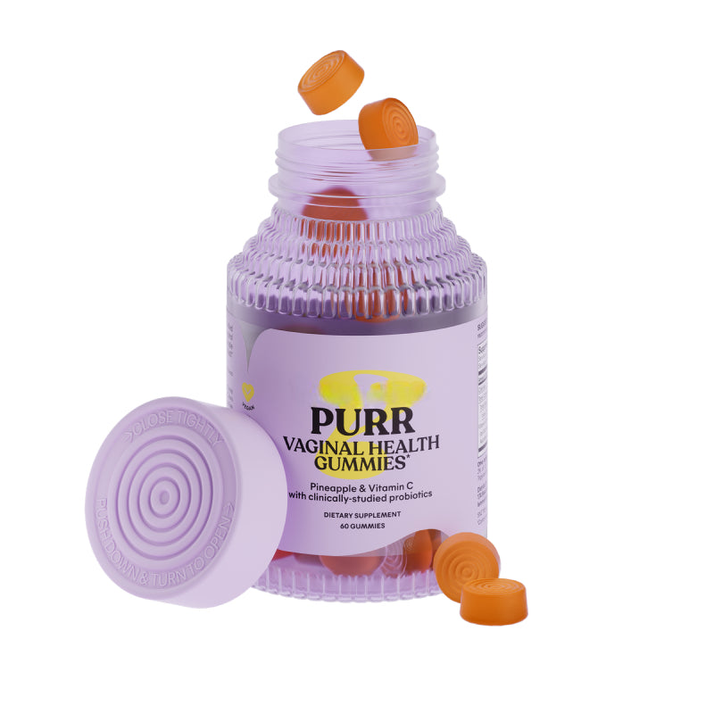 Purr Vaginal Probiotic Gummies for Women - Balanced pH & Flora Support with Vitamin C for Immune Health