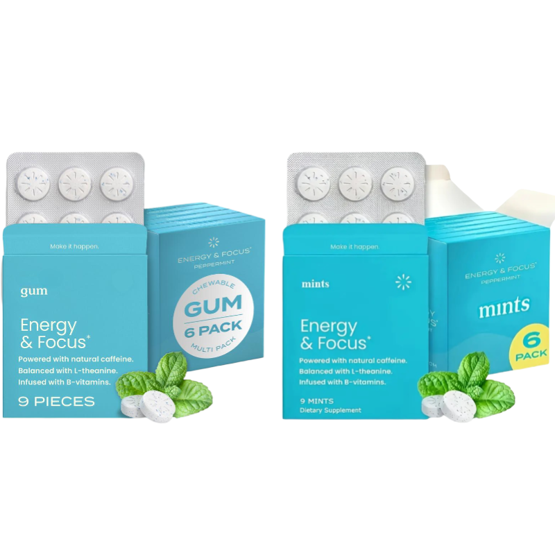 Energy & Focus Gum & Mints – Boost Clarity & Freshen Breath