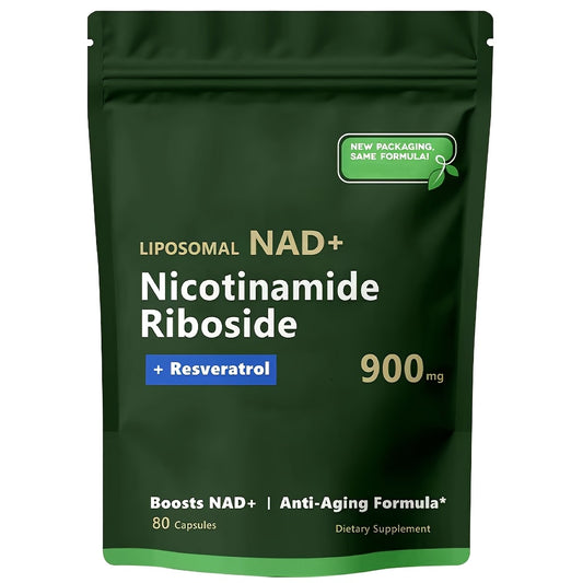 Liposomal NAD+ Supplement – 900MG for Energy & Focus, 80 Capsules