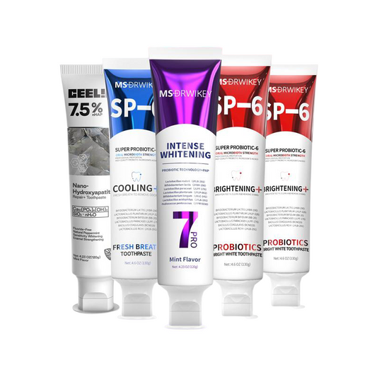 MSDRWIKEY SP-6 Oral Care Set (5-Pack) – Probiotic Formula for Enamel Protection & Complete Dental Hygiene