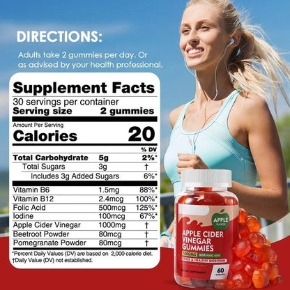 Apple Cider Vinegar Gummies – Digestive Support, 60 Count