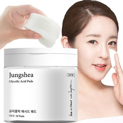 Jungshea Glycolic Acid Pads – Exfoliate Acne, Pores & Dark Spots
