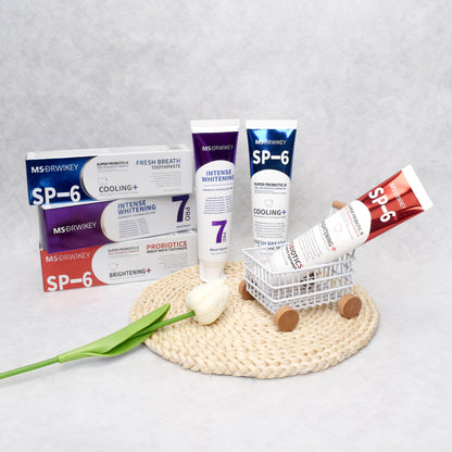 MSDRWIKEY SP-6 Oral Care Set (5-Pack) – Probiotic Formula for Enamel Protection & Complete Dental Hygiene
